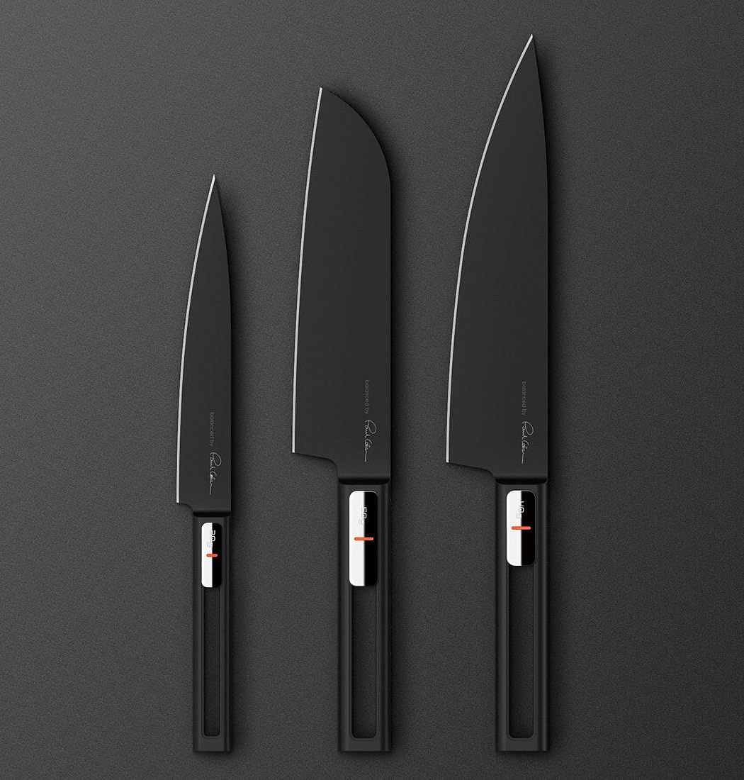 黑色，刀具，the Balanced Kitchen，