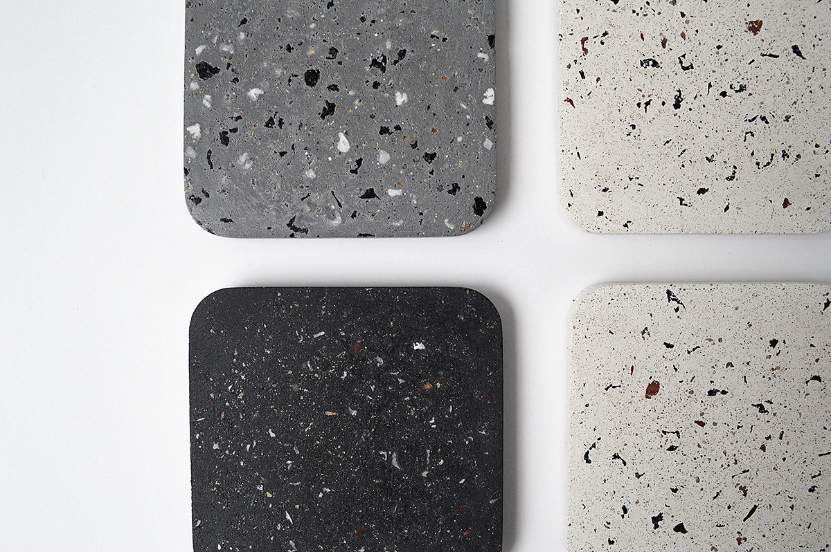 Concrete terrazzo coaster，Stone，Stein series，