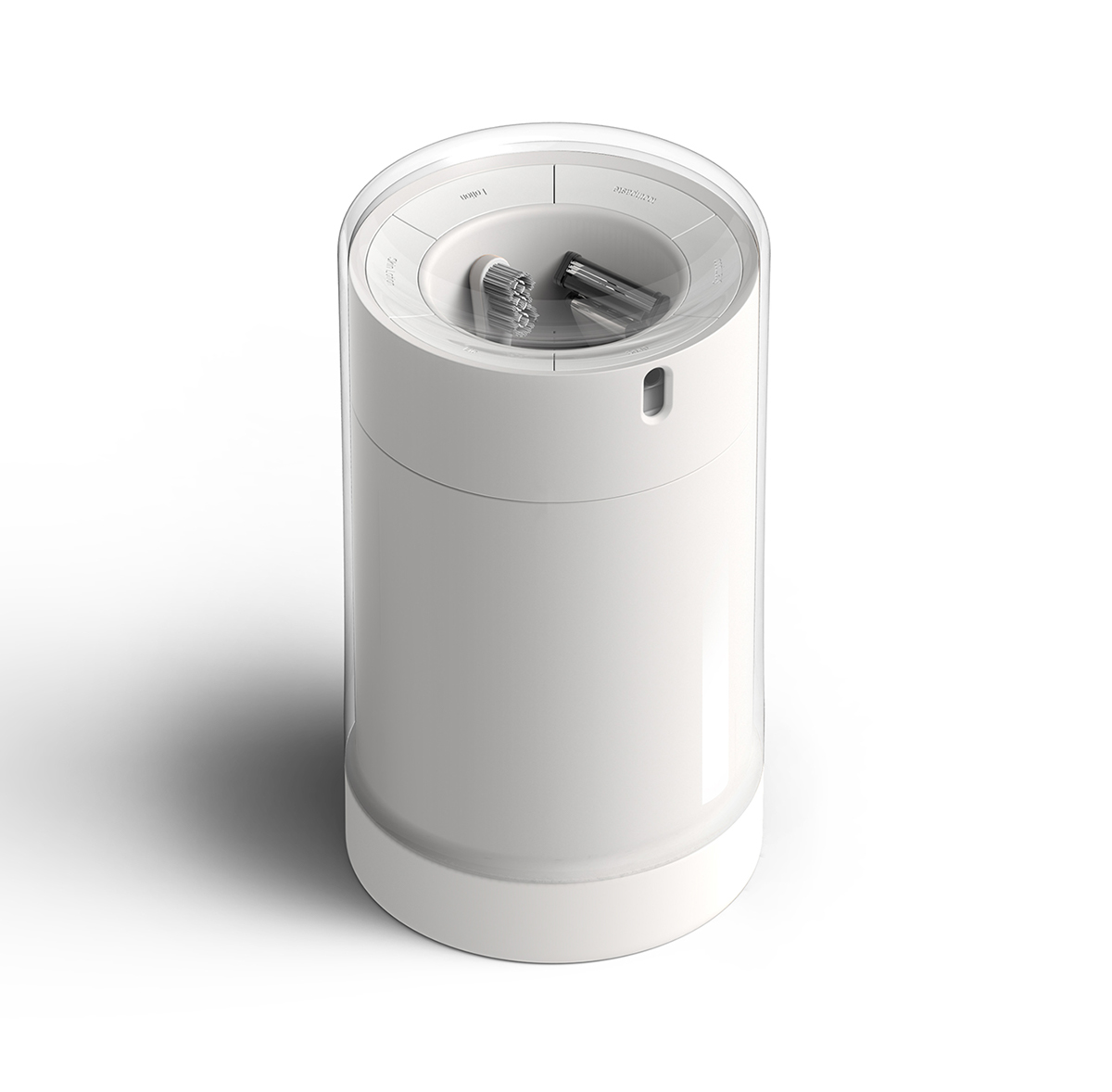 Plastic，white，Portable cosmetic bag，