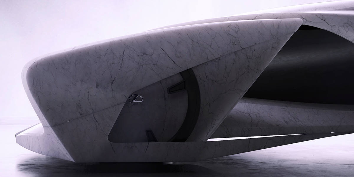 concept，Lexus，Marble，Digital art，Detail drawing，vehicle，