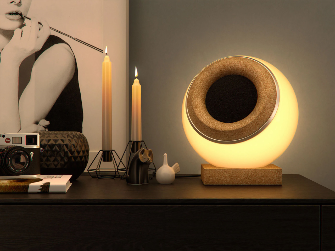 lamp，furniture，Home Furnishing，Design，loudspeaker box，Bluetooth Speaker ，