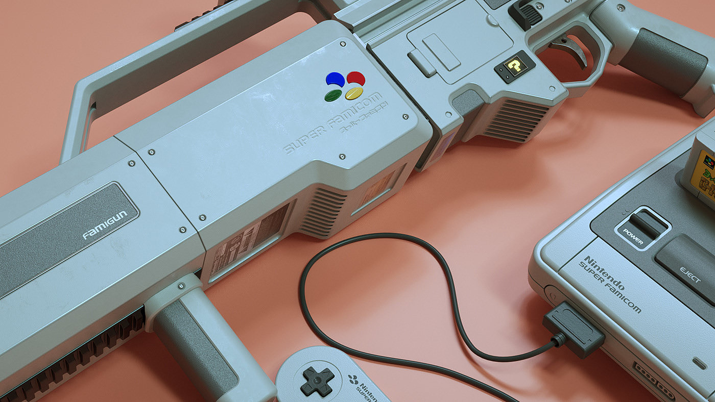 gun，game，fictitious，Super FamiGUN，Nintendo，