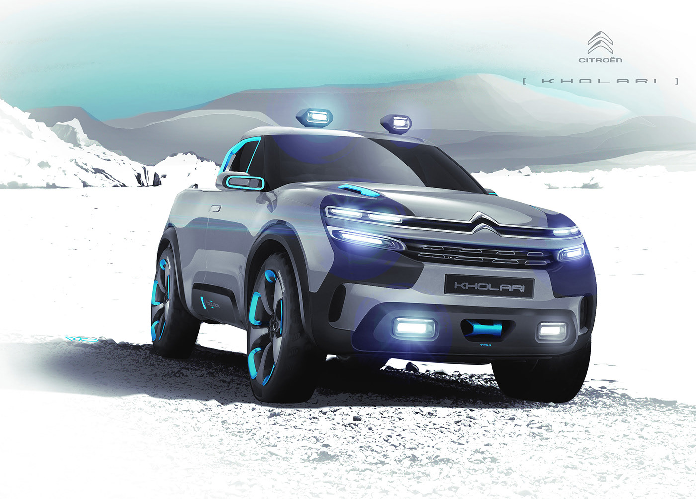 design sketch，2017，Citroen，