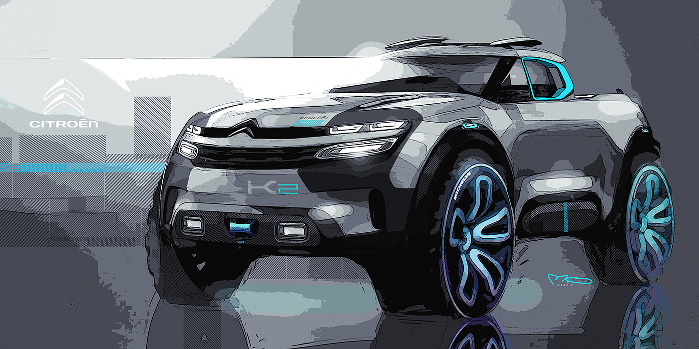 design sketch，2017，Citroen，