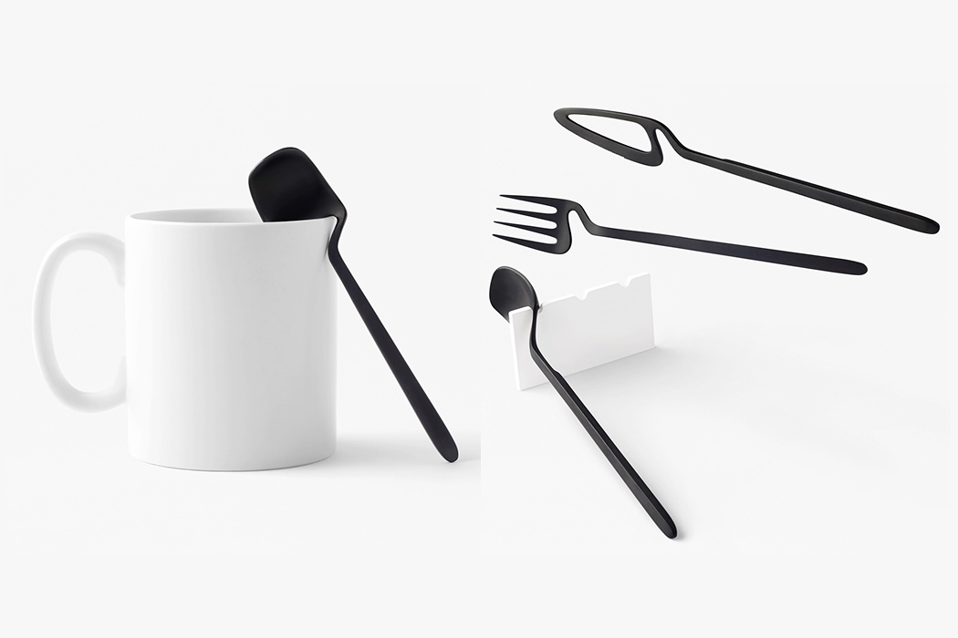 black，multi-function，Tableware three piece set，