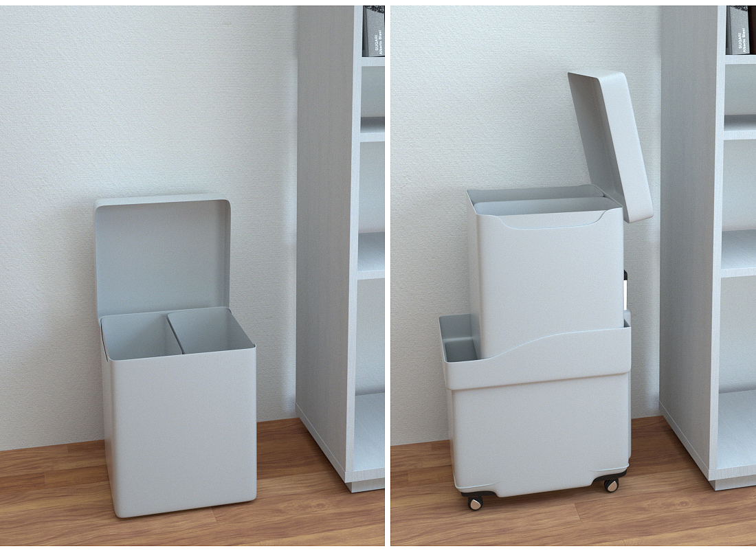 trash can，