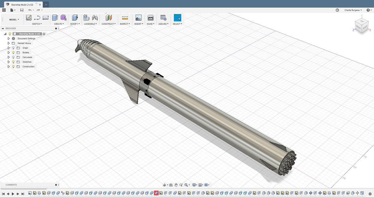 Mars，rocket，Model，Rendering，