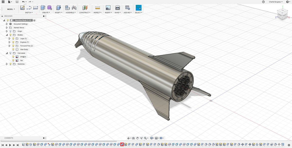 Mars，rocket，Model，Rendering，