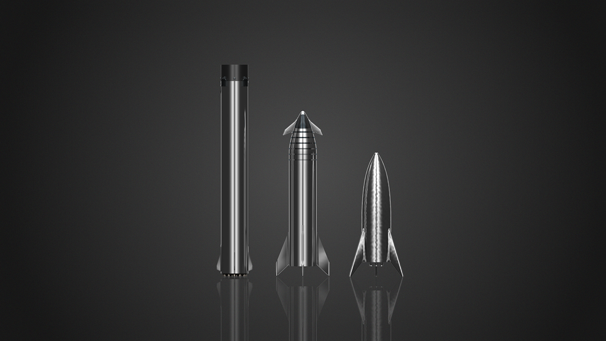 Mars，rocket，Model，Rendering，