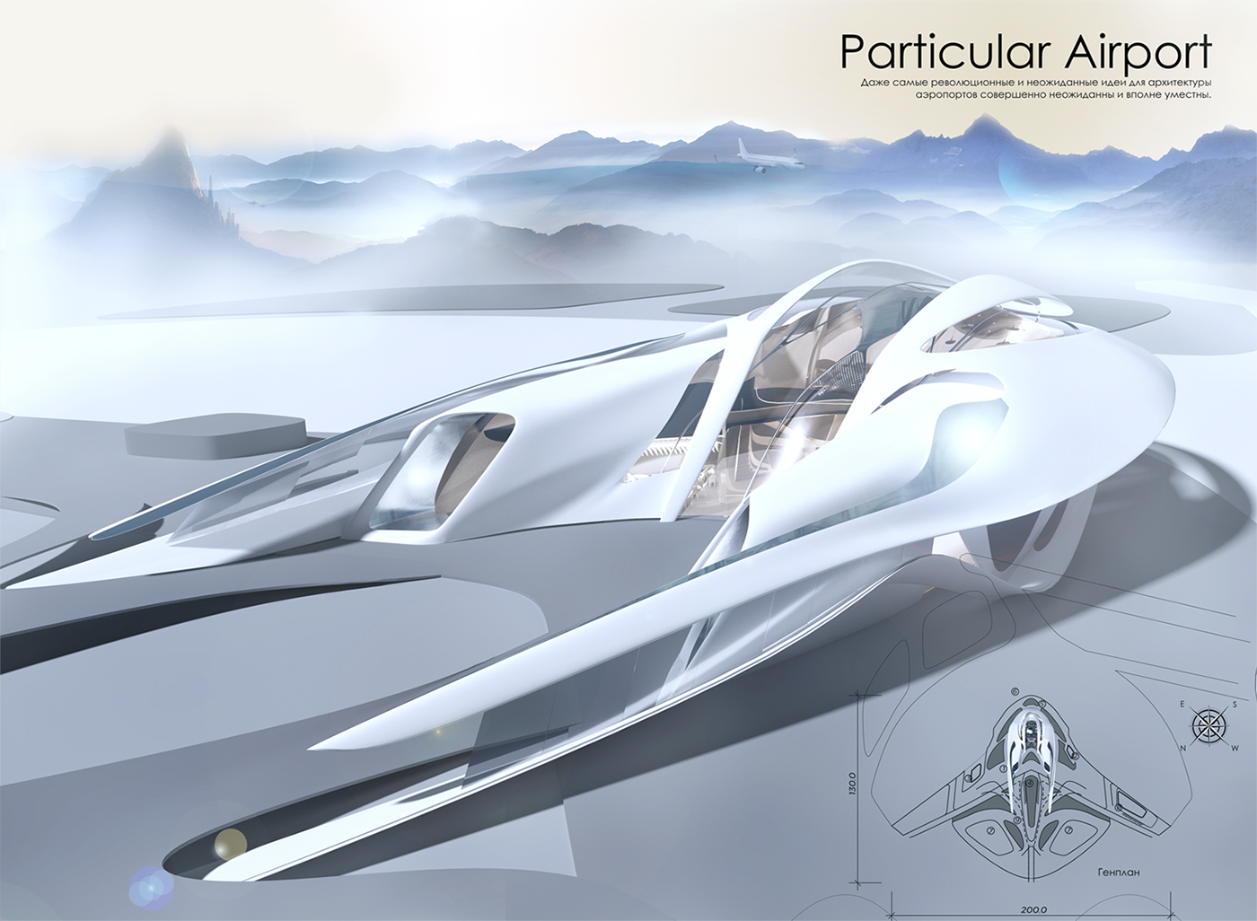 Interior design，concept，Architecture，terminal，