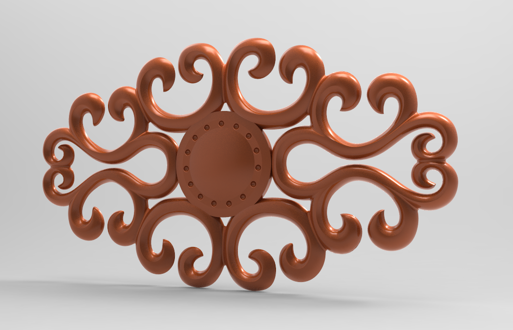 Design of zinc alloy wall flower，