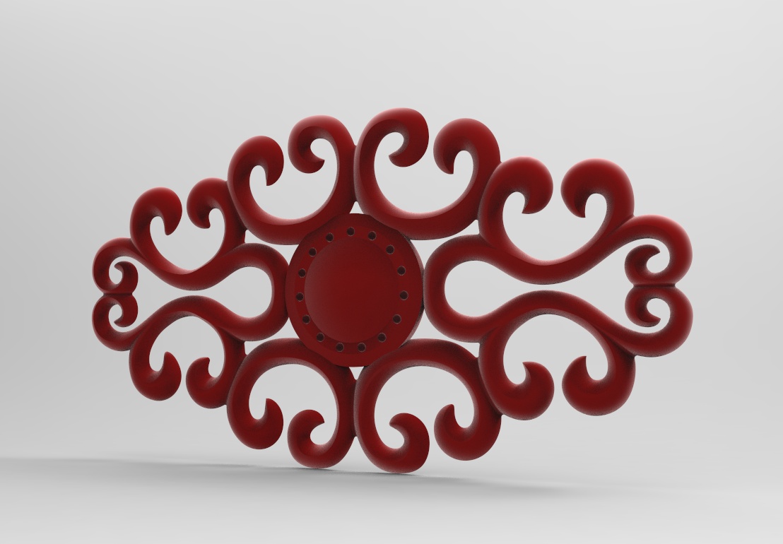 Design of zinc alloy wall flower，