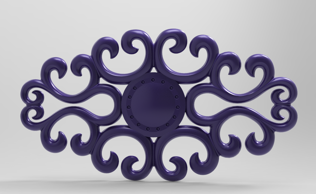 Design of zinc alloy wall flower，