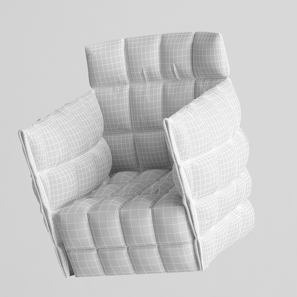 3d，Simplicity，furniture，Armchair，
