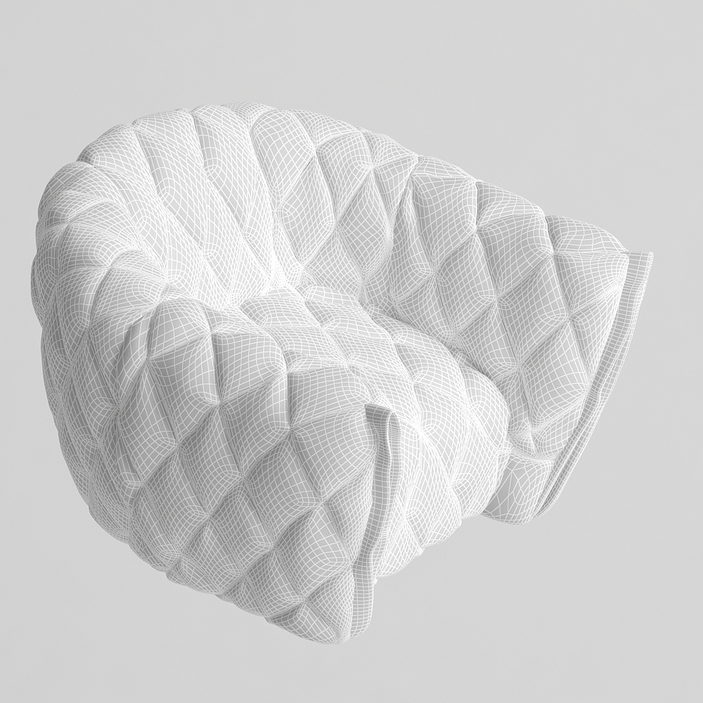 3d，Simplicity，furniture，Armchair，