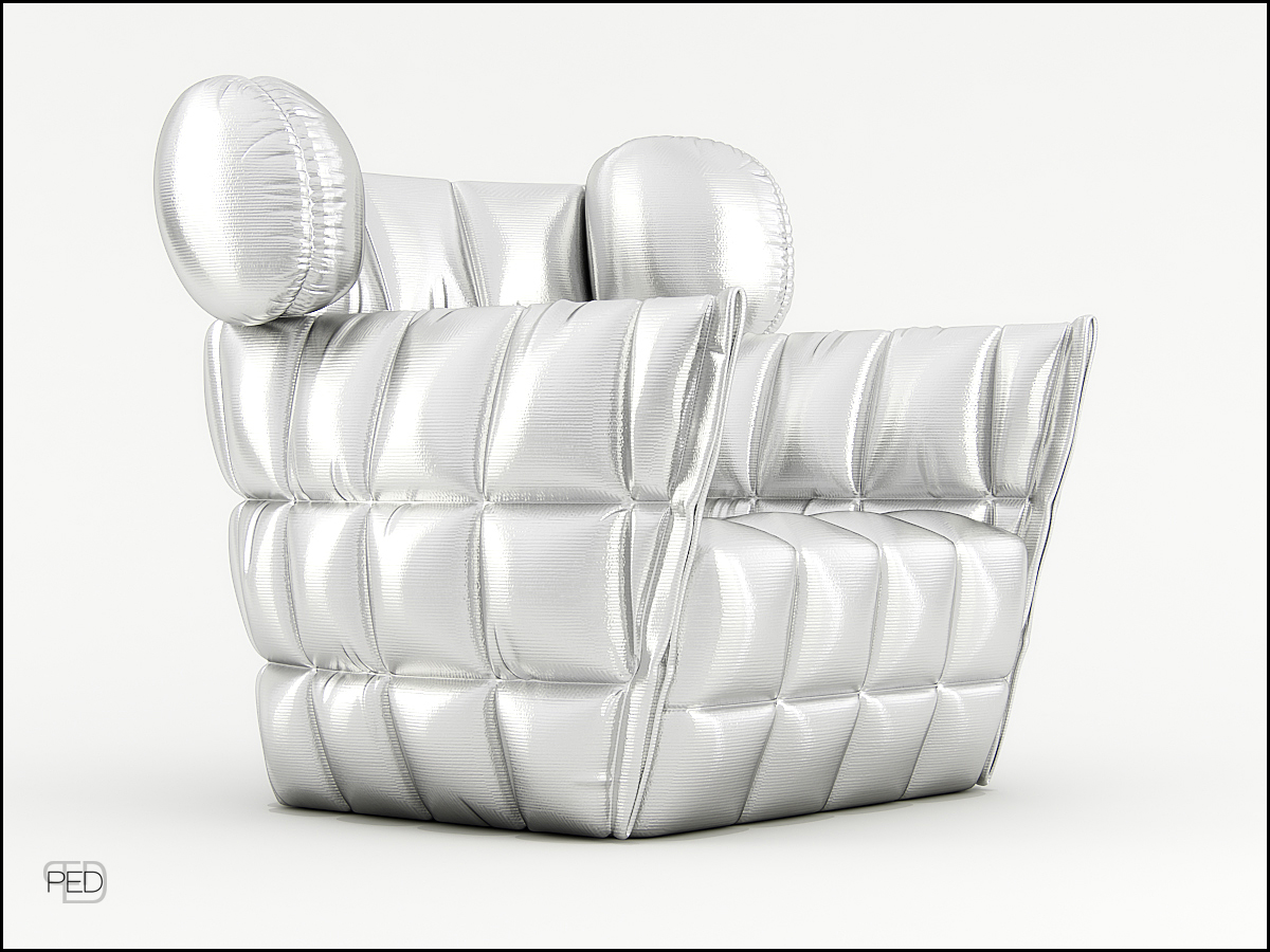 3d，Simplicity，furniture，Armchair，