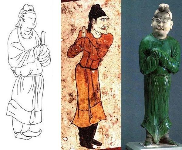 the tang dynasty，Eight grade official，Han Dynasty round neck Robe，Song Hui，Xu Hezi，