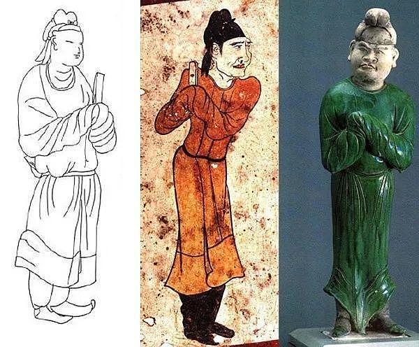 the tang dynasty，Eight grade official，Han Dynasty round neck Robe，Song Hui，Xu Hezi，