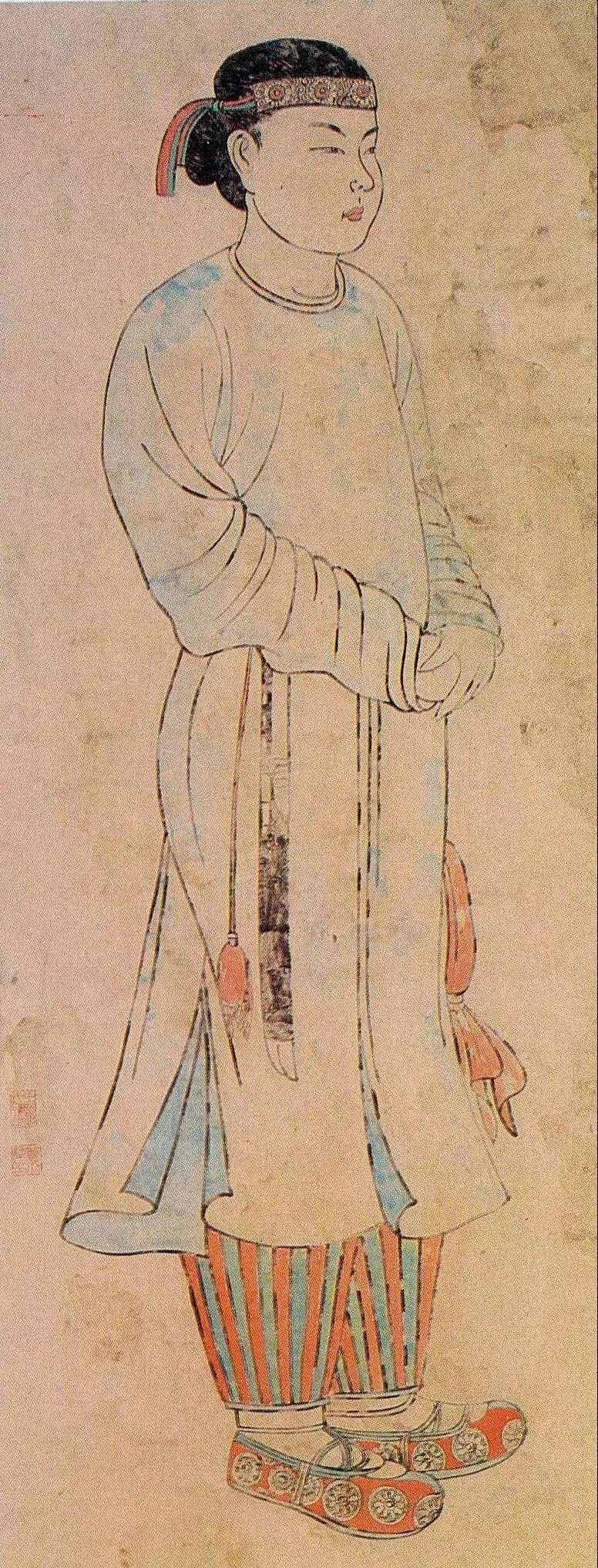 the tang dynasty，Eight grade official，Han Dynasty round neck Robe，Song Hui，Xu Hezi，