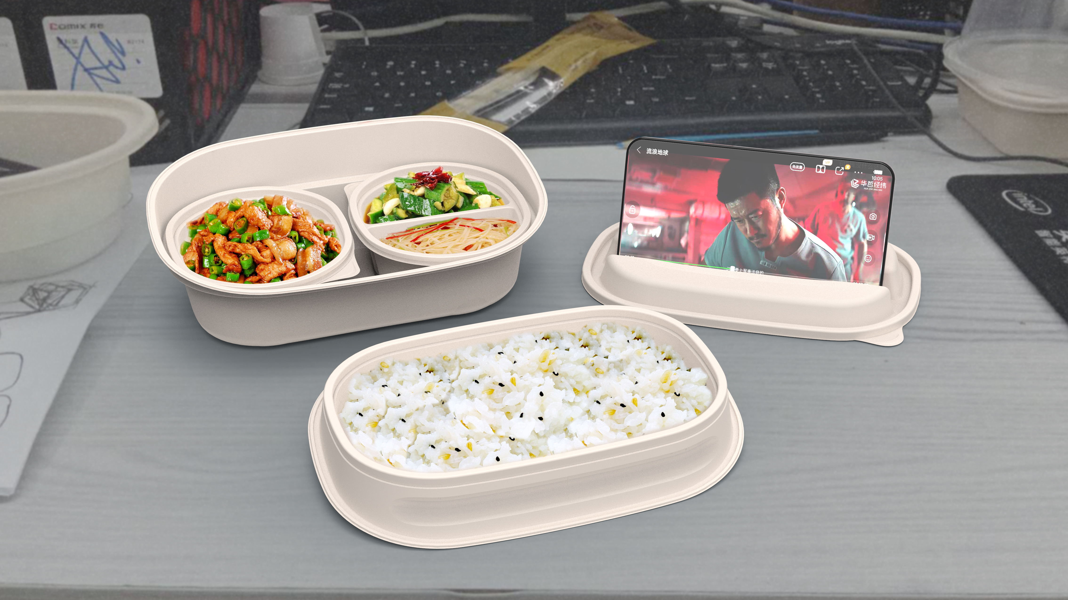 Lunch box，Takeout lunch box，Small dish，