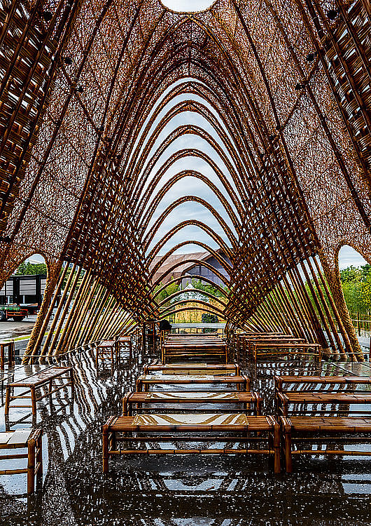 2019 red dot product design award，outdoors，Bamboo Pavilion，Bamboo Pavilion，