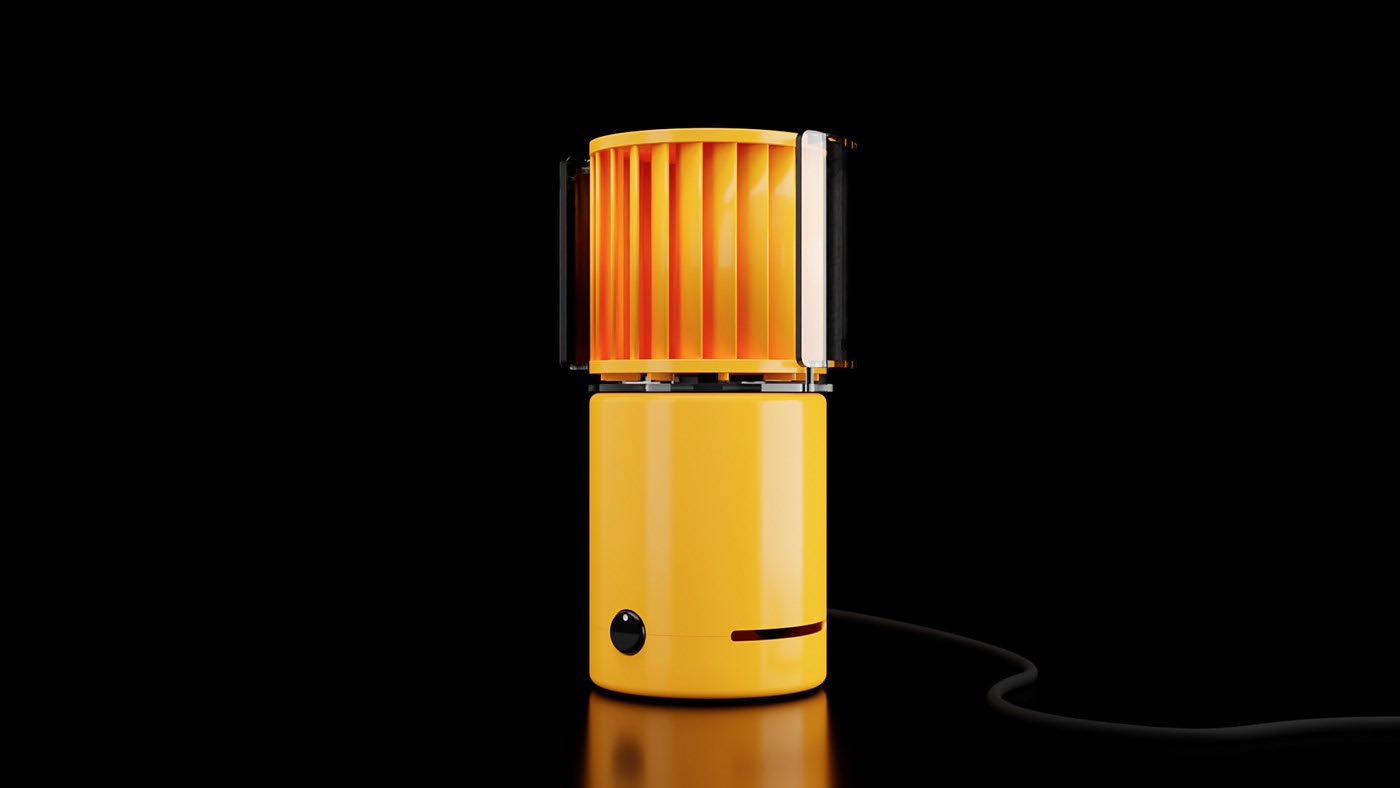 Digital analog，HL70 Desk Fan，3D modeling，