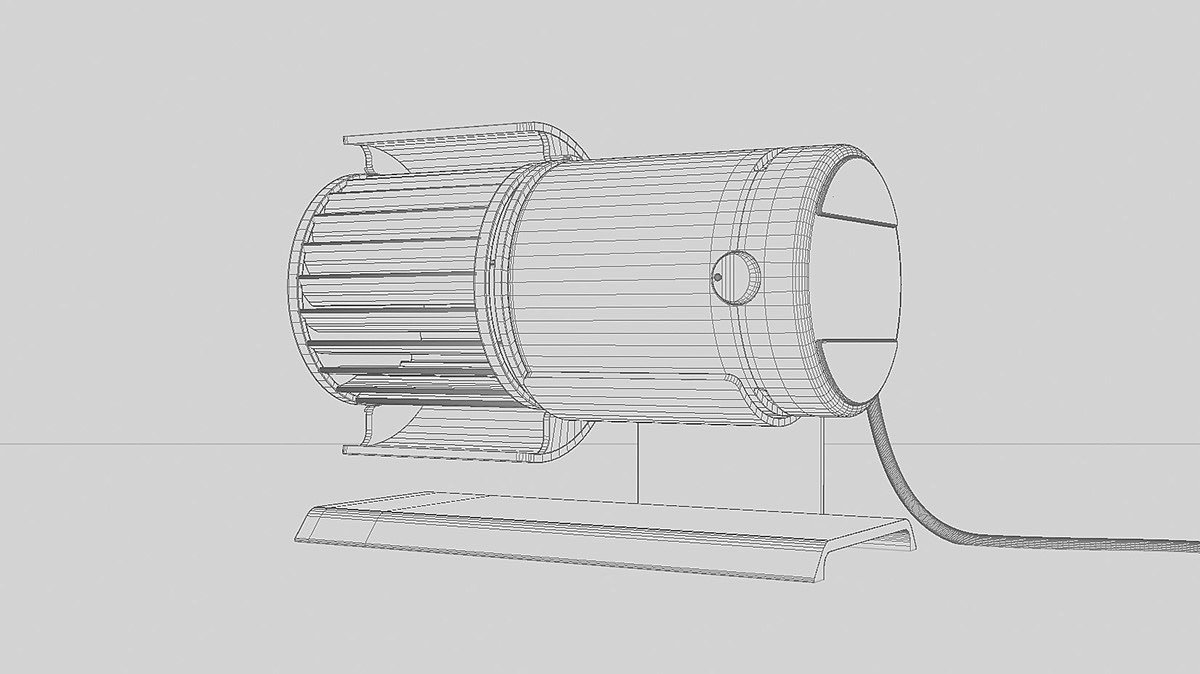 数字模拟，HL70 Desk Fan，3d建模，