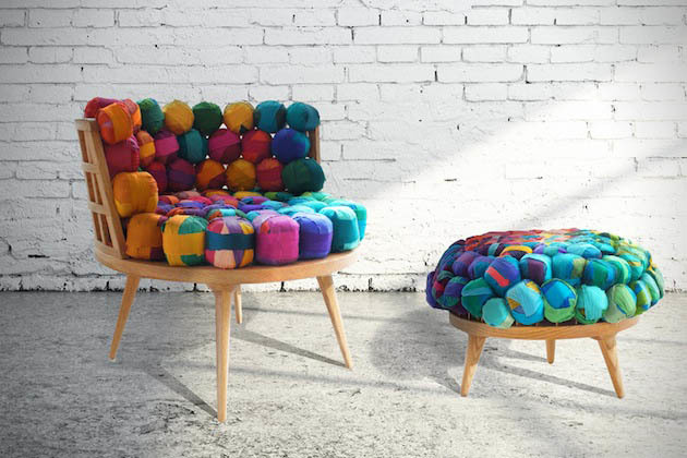 Home Furnishing，furniture，chair，fabric art，originality，Dazzle color，