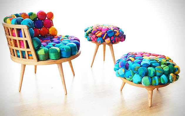 Home Furnishing，furniture，chair，fabric art，originality，Dazzle color，