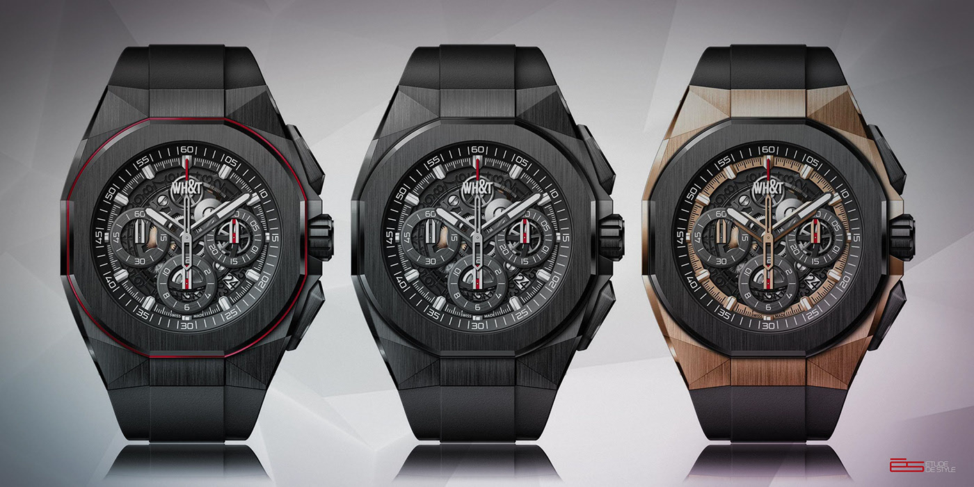 Hand drawn，Wrist watch，ps，later stage，