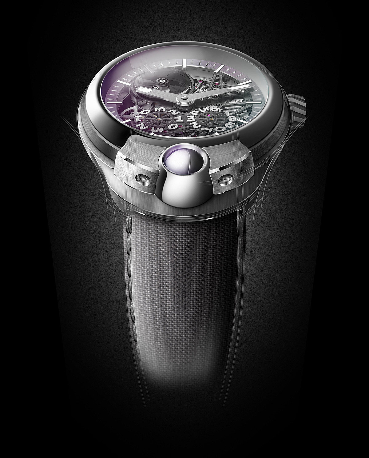 Hand drawn，Wrist watch，ps，later stage，