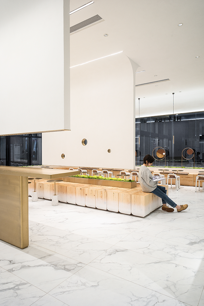 HEYTEA，Milk tea shop，Modern fashion，Bright and bright，Youth fashion，Bamboo，bionics，