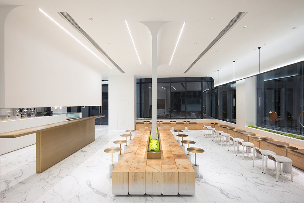 HEYTEA，Milk tea shop，Modern fashion，Bright and bright，Youth fashion，Bamboo，bionics，