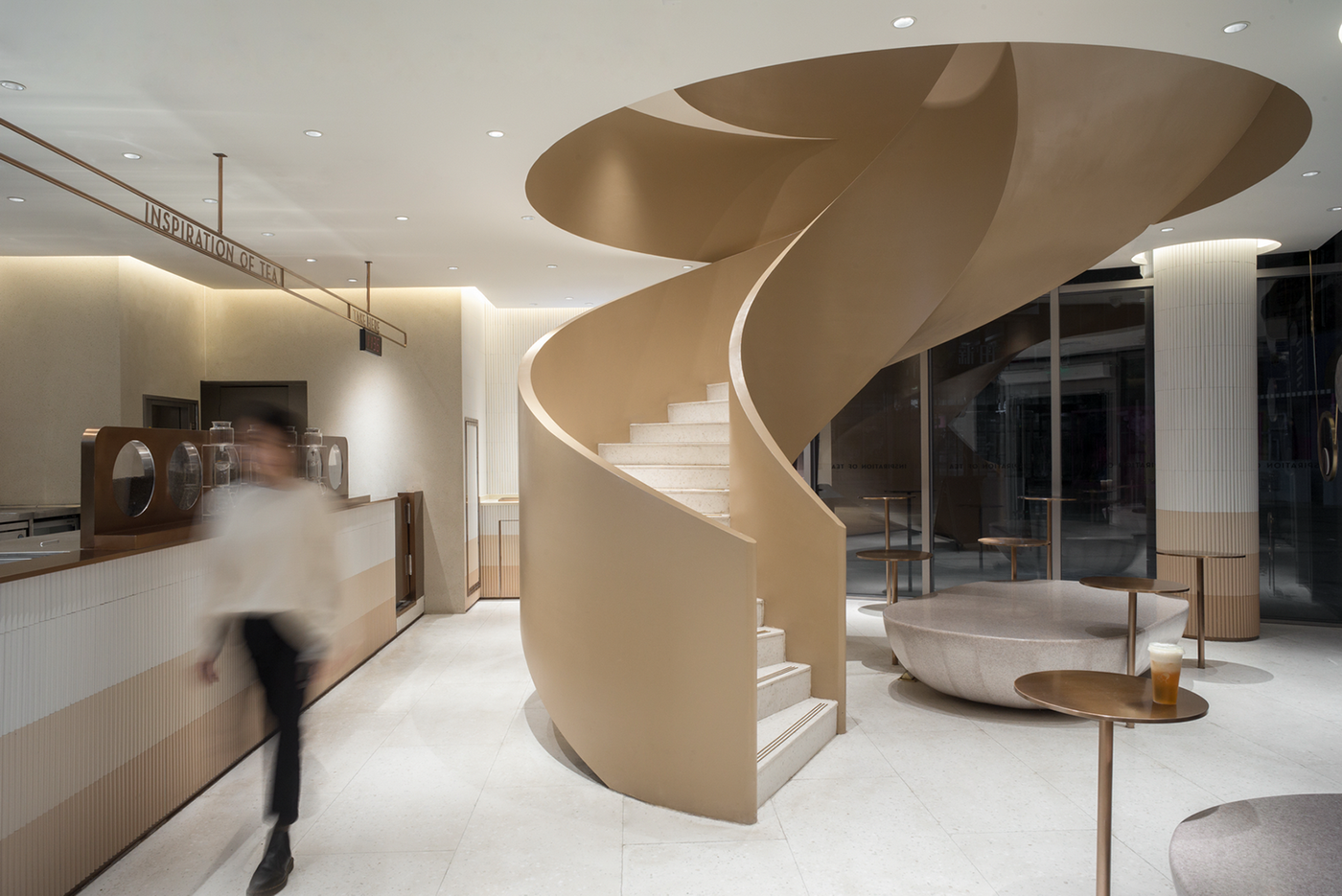 HEYTEA，Milk tea shop，Modern fashion，Bright and bright，Youth fashion，Bamboo，bionics，