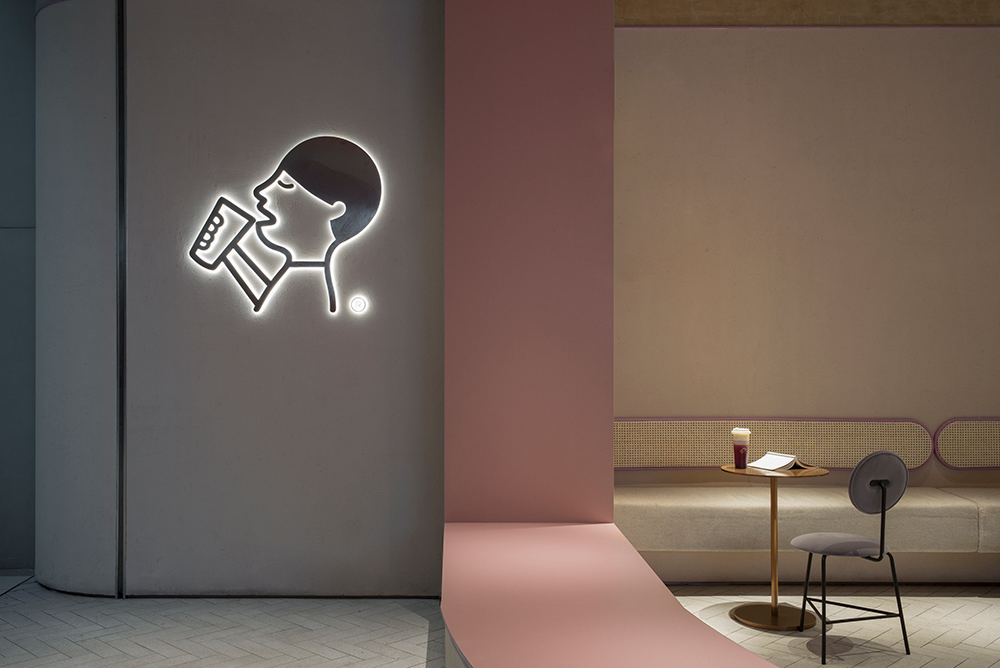 HEYTEA，Milk tea shop，Modern fashion，Bright and bright，Youth fashion，Bamboo，bionics，