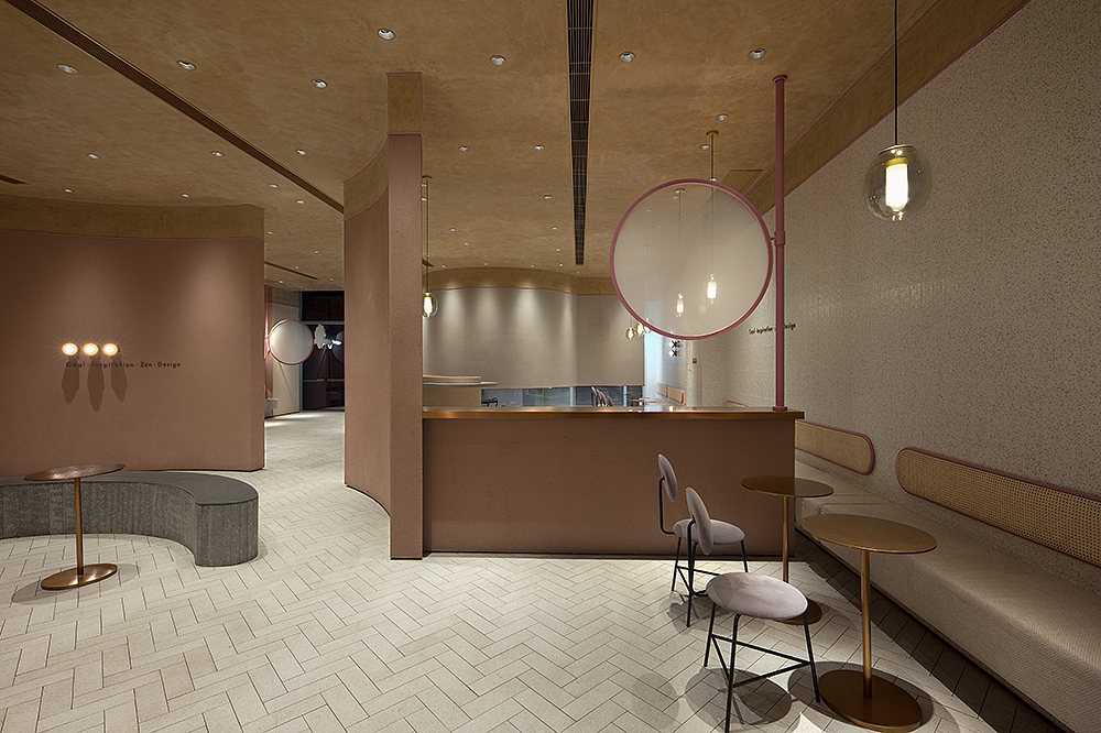 HEYTEA，Milk tea shop，Modern fashion，Bright and bright，Youth fashion，Bamboo，bionics，