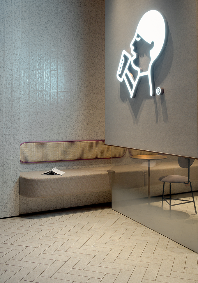 HEYTEA，Milk tea shop，Modern fashion，Bright and bright，Youth fashion，Bamboo，bionics，