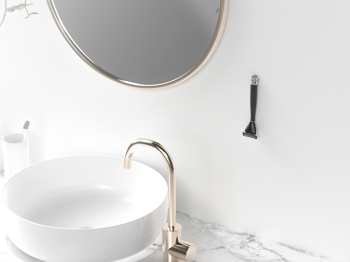 Lean，razor，black，