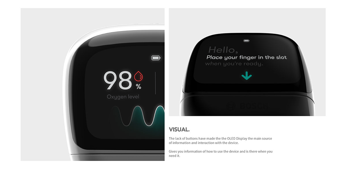 white，Pulse oximeter，Kenkō，