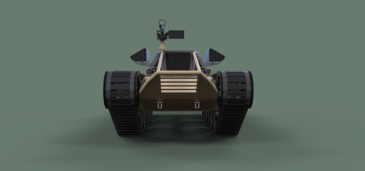 3D modeling，Tank，Ripsaw EV-1，