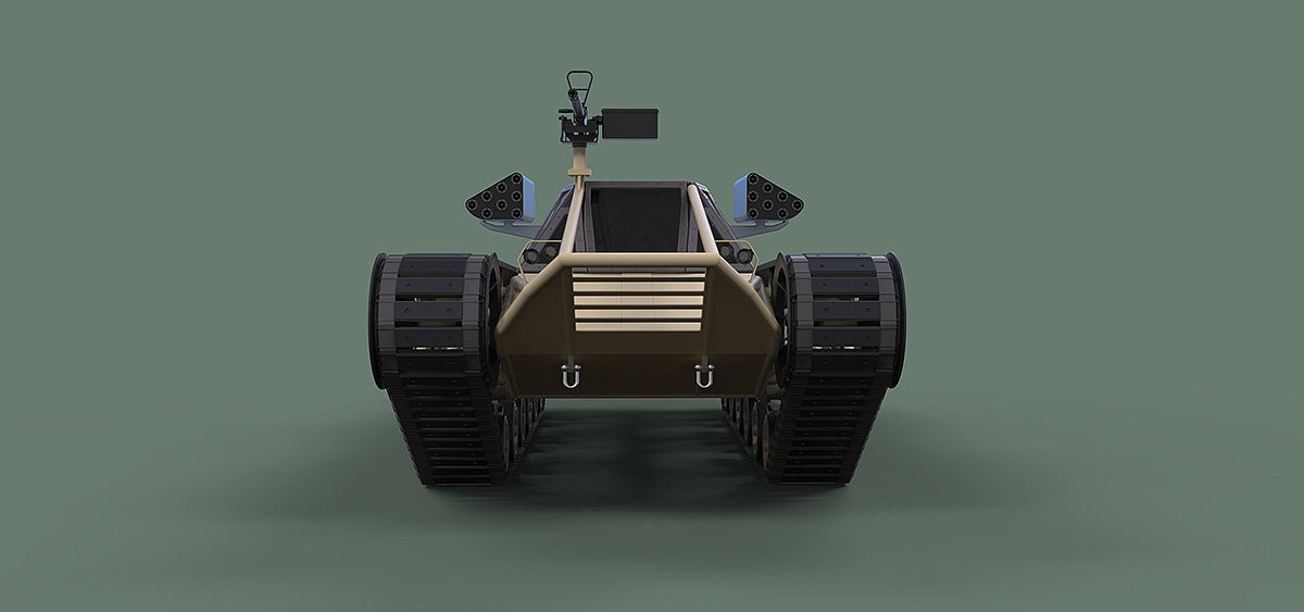 3D modeling，Tank，Ripsaw EV-1，