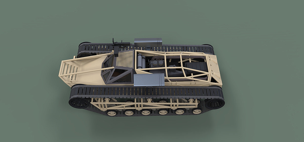 3d建模，坦克，Ripsaw EV-1，