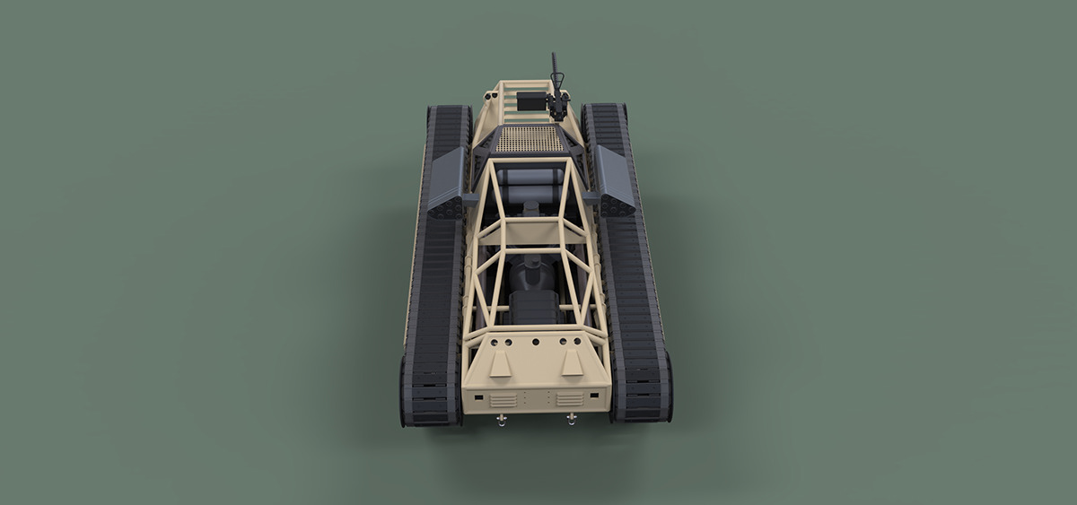 3D modeling，Tank，Ripsaw EV-1，