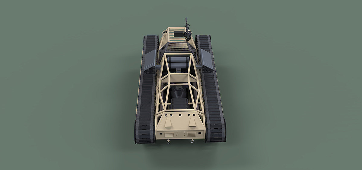 3D modeling，Tank，Ripsaw EV-1，
