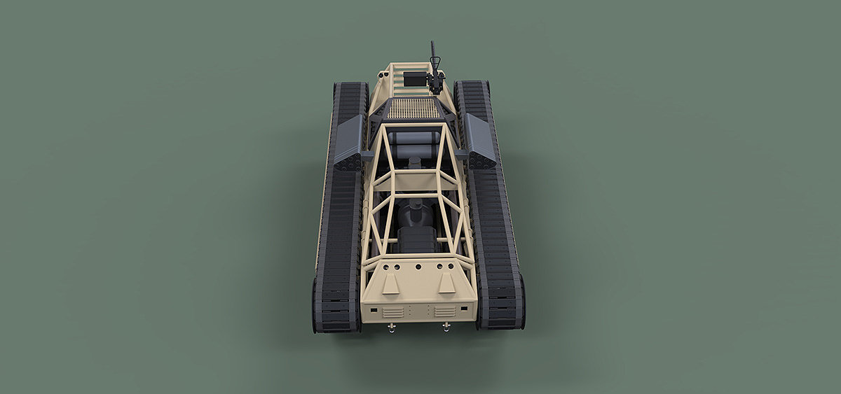 3d建模，坦克，Ripsaw EV-1，