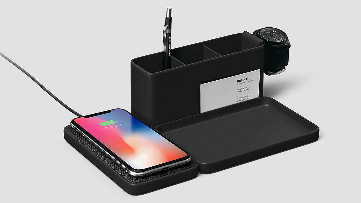 storage box，wireless charger ，BRUNT，