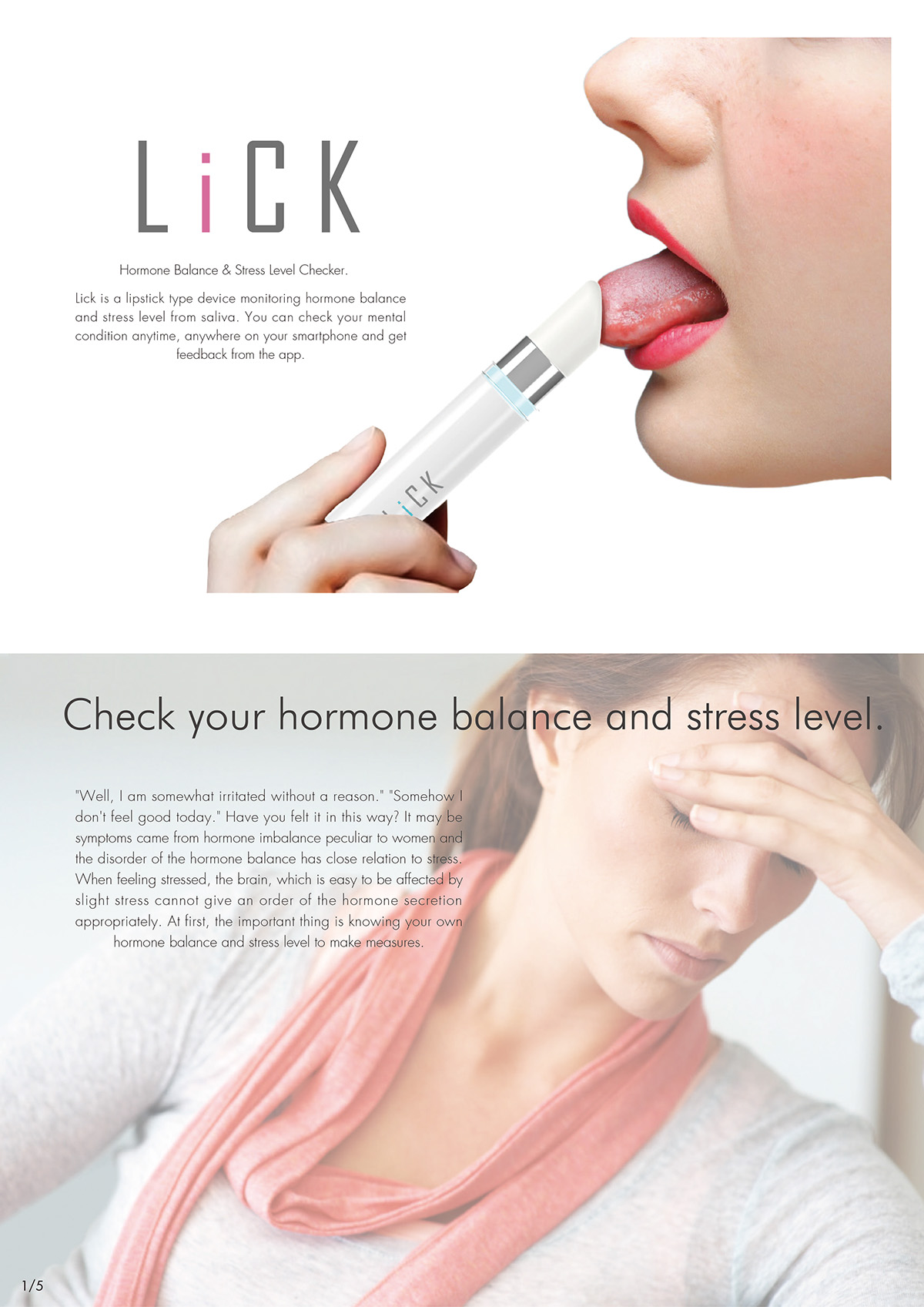 Intelligent estrogen detection instrument，white，LiCK，endocrine，Health products，