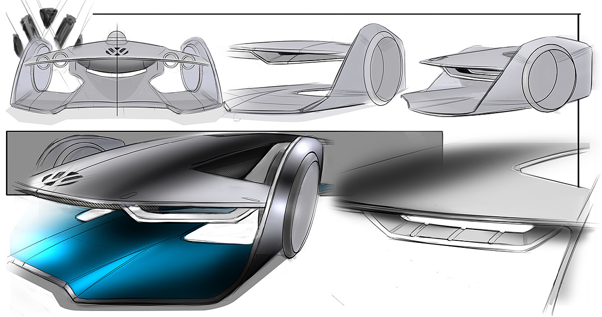 conceptual design，Automobile design，Volkswagen，