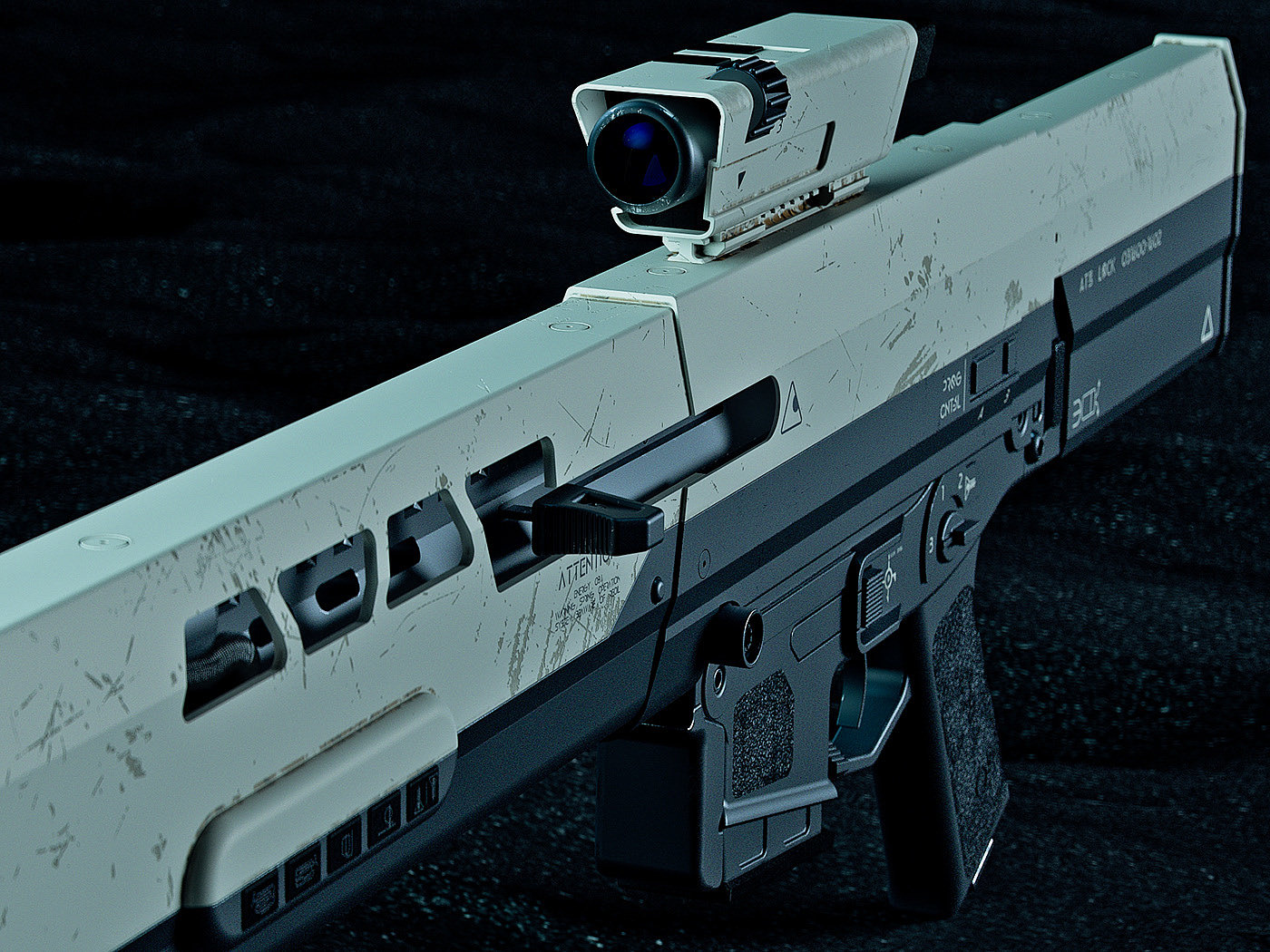 Oblivion Rifle，工业设计，数码艺术，步枪，