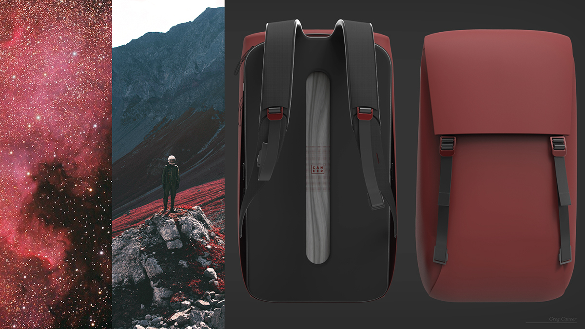 knapsack，industrial design，product design，originality，outdoors，